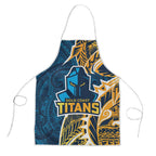 Gold Coast Titans Apron Polynesian Tribal Tattoo Pacific Sport Art
