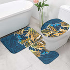 Gold Coast Titans Bathroom Set Polynesian Tribal Tattoo Pacific Sport Art
