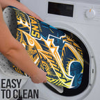 Gold Coast Titans Bathroom Set Polynesian Tribal Tattoo Pacific Sport Art