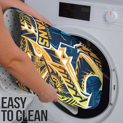 Gold Coast Titans Bathroom Set Polynesian Tribal Tattoo Pacific Sport Art
