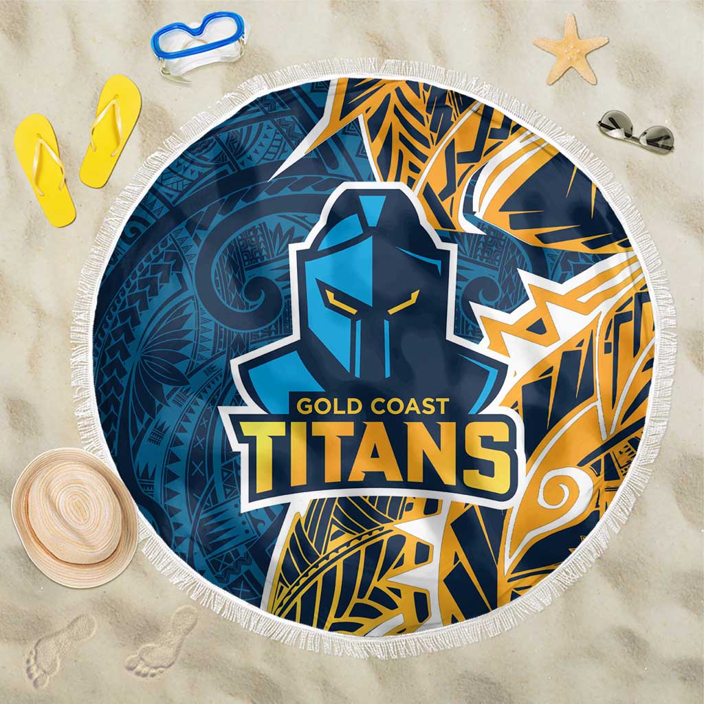 Gold Coast Titans Beach Blanket Polynesian Tribal Tattoo Pacific Sport Art