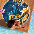 Gold Coast Titans Beach Blanket Polynesian Tribal Tattoo Pacific Sport Art