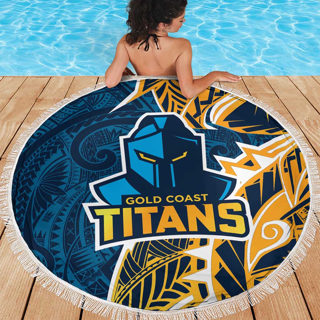 Gold Coast Titans Beach Blanket Polynesian Tribal Tattoo Pacific Sport Art
