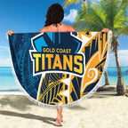 Gold Coast Titans Beach Blanket Polynesian Tribal Tattoo Pacific Sport Art