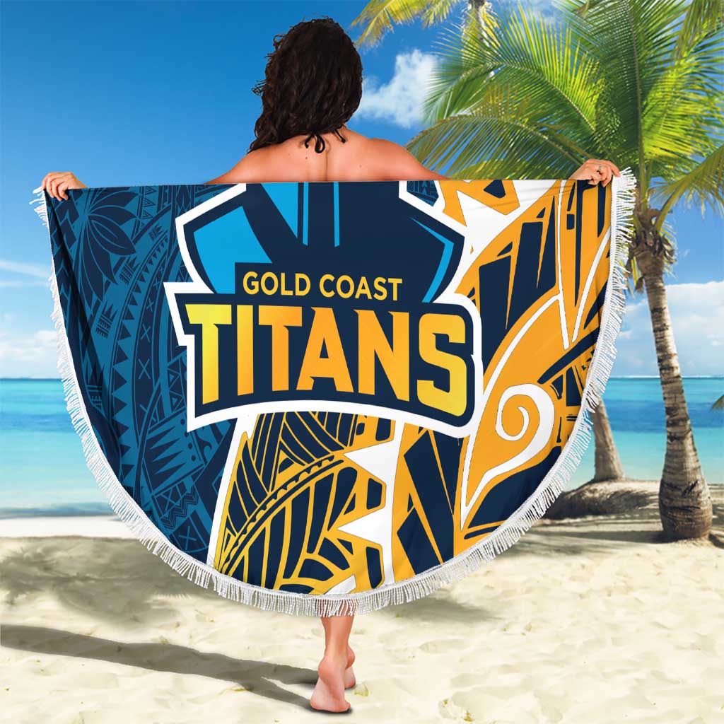 Gold Coast Titans Beach Blanket Polynesian Tribal Tattoo Pacific Sport Art