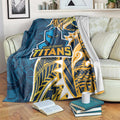 Gold Coast Titans Blanket Polynesian Tribal Tattoo Pacific Sport Art