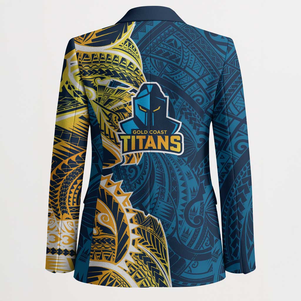 Gold Coast Titans Blazer Polynesian Tribal Tattoo Pacific Sport Art