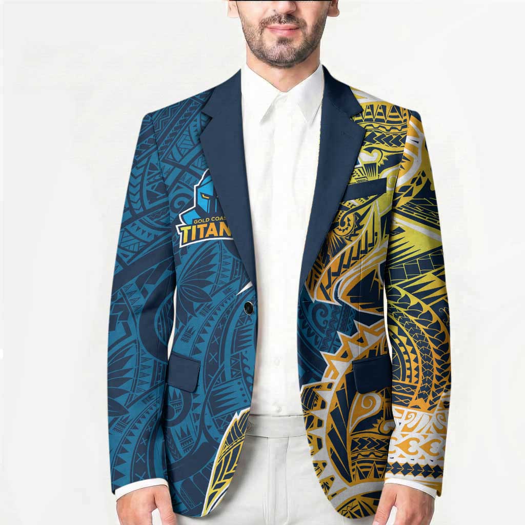 Gold Coast Titans Blazer Polynesian Tribal Tattoo Pacific Sport Art