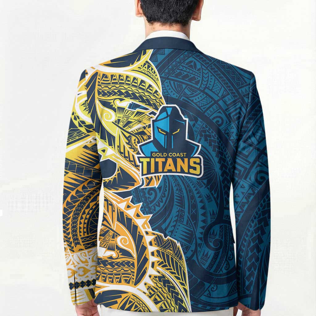 Gold Coast Titans Blazer Polynesian Tribal Tattoo Pacific Sport Art
