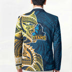 Gold Coast Titans Blazer Polynesian Tribal Tattoo Pacific Sport Art