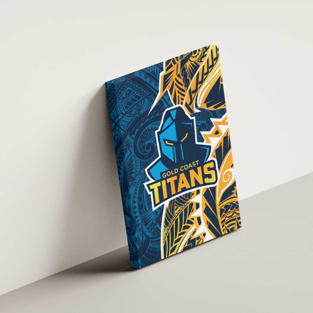 Gold Coast Titans Canvas Wall Art Polynesian Tribal Tattoo Pacific Sport Art