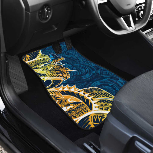 Gold Coast Titans Car Mats Polynesian Tribal Tattoo Pacific Sport Art