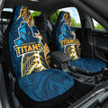 Gold Coast Titans Car Seat Cover Polynesian Tribal Tattoo Pacific Sport Art