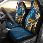 Gold Coast Titans Car Seat Cover Polynesian Tribal Tattoo Pacific Sport Art