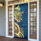Gold Coast Titans Door Cover Polynesian Tribal Tattoo Pacific Sport Art