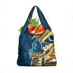 Gold Coast Titans Grocery Bag Polynesian Tribal Tattoo Pacific Sport Art