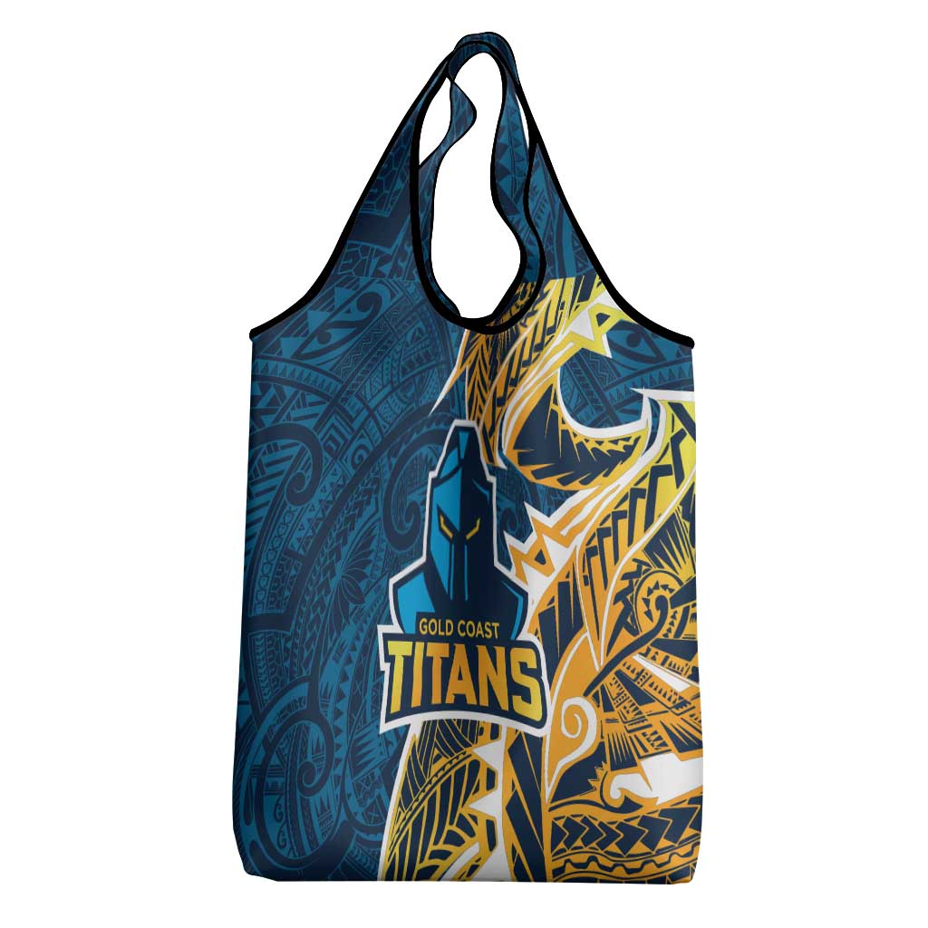 Gold Coast Titans Grocery Bag Polynesian Tribal Tattoo Pacific Sport Art