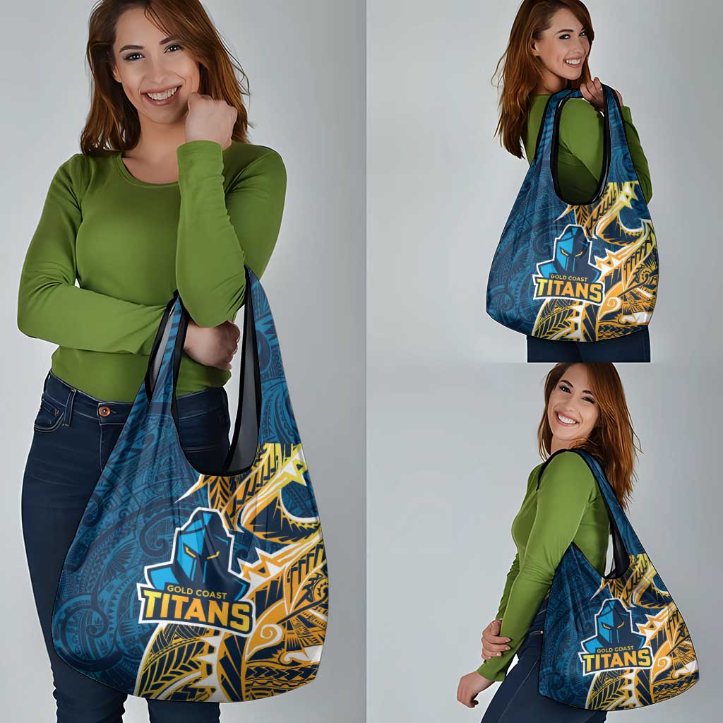 Gold Coast Titans Grocery Bag Polynesian Tribal Tattoo Pacific Sport Art