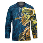 Gold Coast Titans Hockey Jersey Polynesian Tribal Tattoo Pacific Sport Art