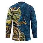 Gold Coast Titans Hockey Jersey Polynesian Tribal Tattoo Pacific Sport Art