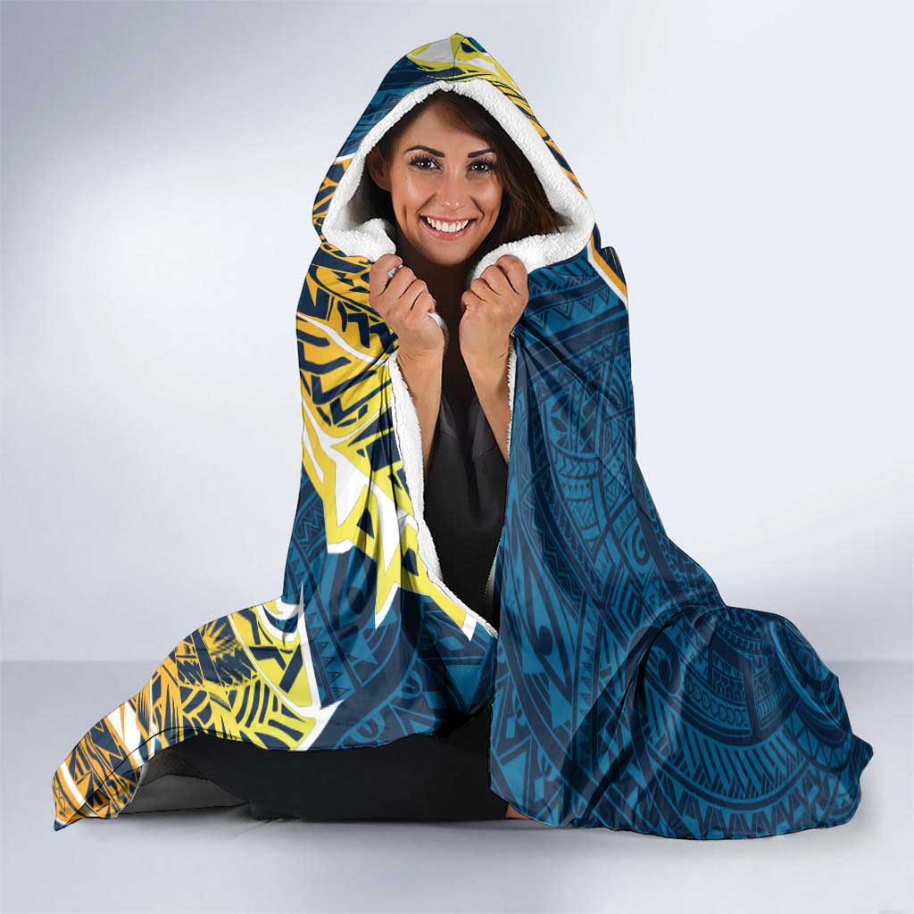 Gold Coast Titans Hooded Blanket Polynesian Tribal Tattoo Pacific Sport Art