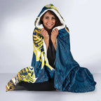 Gold Coast Titans Hooded Blanket Polynesian Tribal Tattoo Pacific Sport Art