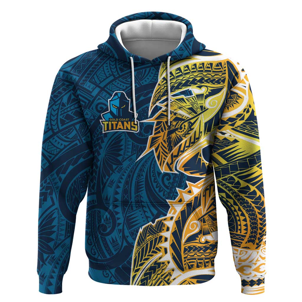 Gold Coast Titans Hoodie Polynesian Tribal Tattoo Pacific Sport Art
