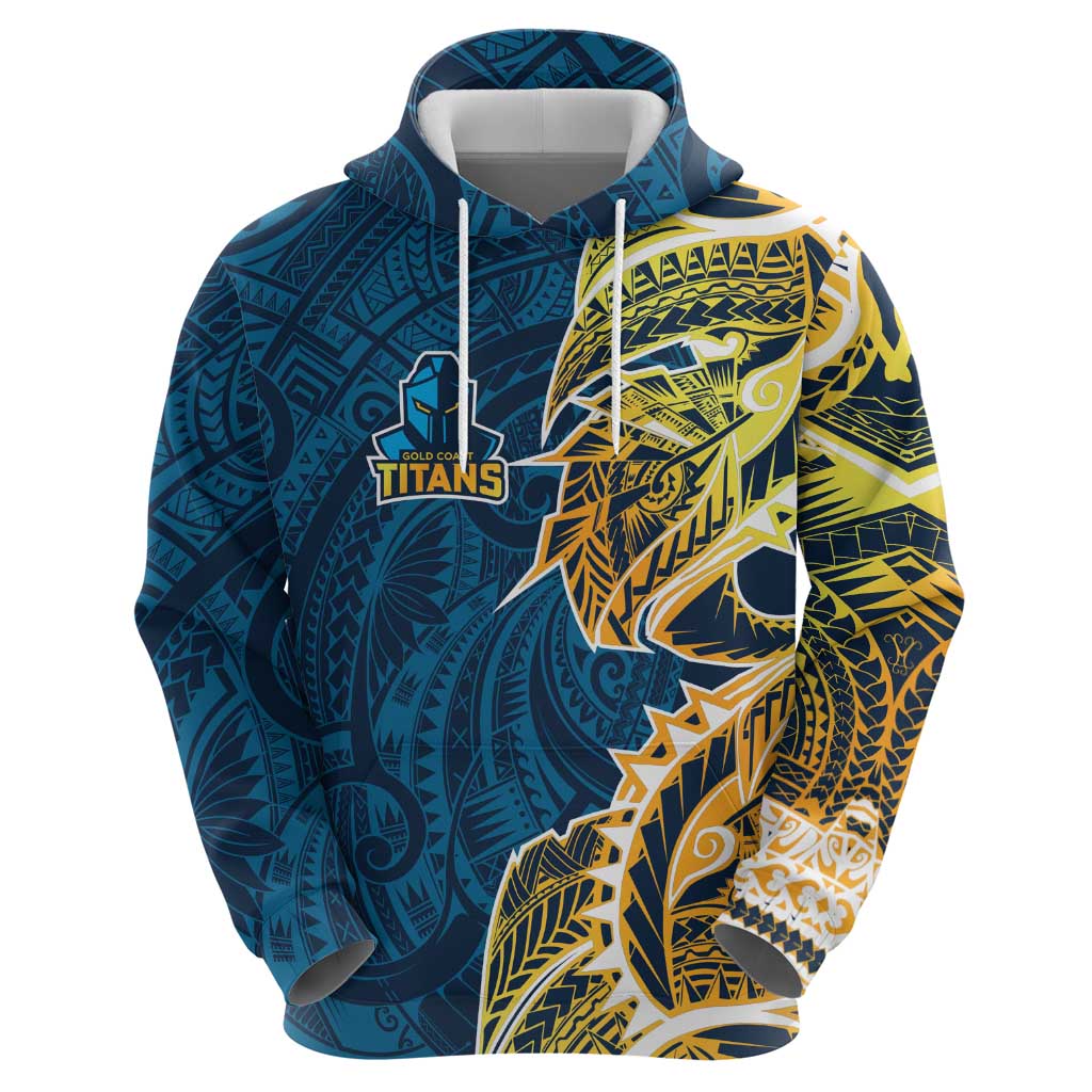 Gold Coast Titans Hoodie Polynesian Tribal Tattoo Pacific Sport Art