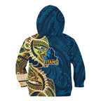 Gold Coast Titans Kid Hoodie Polynesian Tribal Tattoo Pacific Sport Art