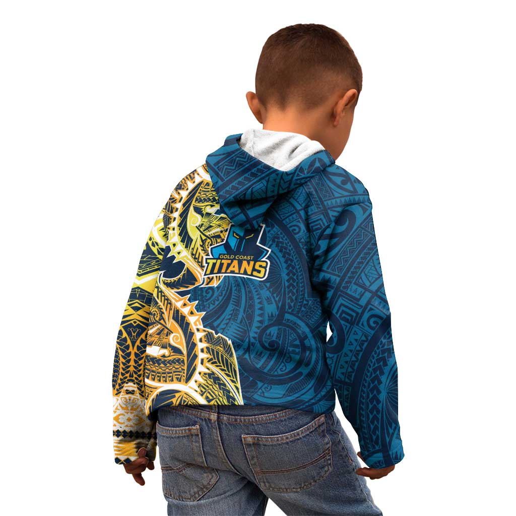 Gold Coast Titans Kid Hoodie Polynesian Tribal Tattoo Pacific Sport Art