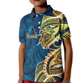 Gold Coast Titans Kid Polo Shirt Polynesian Tribal Tattoo Pacific Sport Art