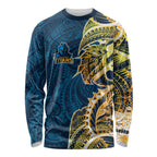 Gold Coast Titans Long Sleeve Shirt Polynesian Tribal Tattoo Pacific Sport Art