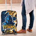 Gold Coast Titans Luggage Cover Polynesian Tribal Tattoo Pacific Sport Art