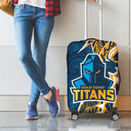 Gold Coast Titans Luggage Cover Polynesian Tribal Tattoo Pacific Sport Art