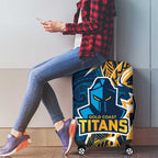 Gold Coast Titans Luggage Cover Polynesian Tribal Tattoo Pacific Sport Art