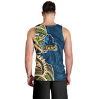Gold Coast Titans Men Tank Top Polynesian Tribal Tattoo Pacific Sport Art