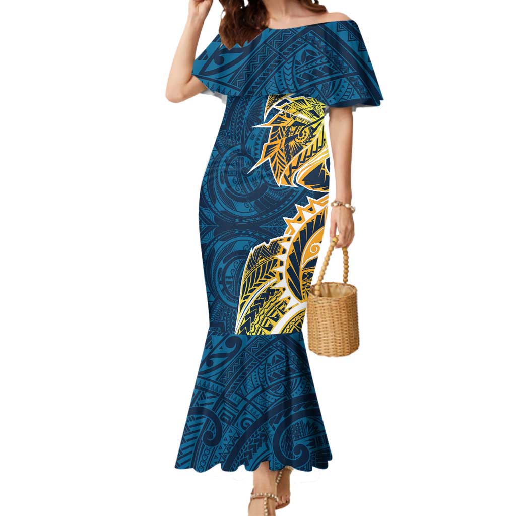 Gold Coast Titans Mermaid Dress Polynesian Tribal Tattoo Pacific Sport Art