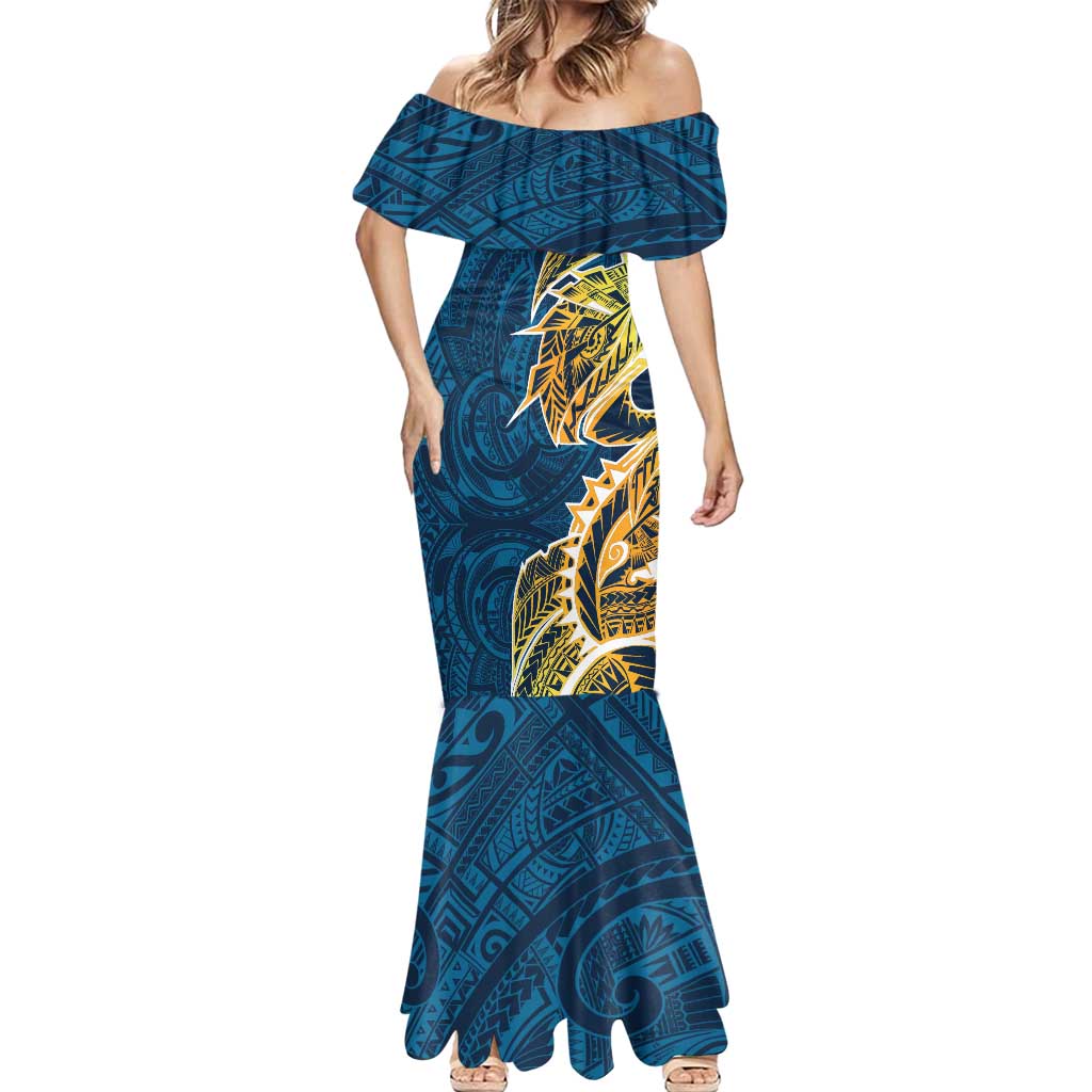 Gold Coast Titans Mermaid Dress Polynesian Tribal Tattoo Pacific Sport Art