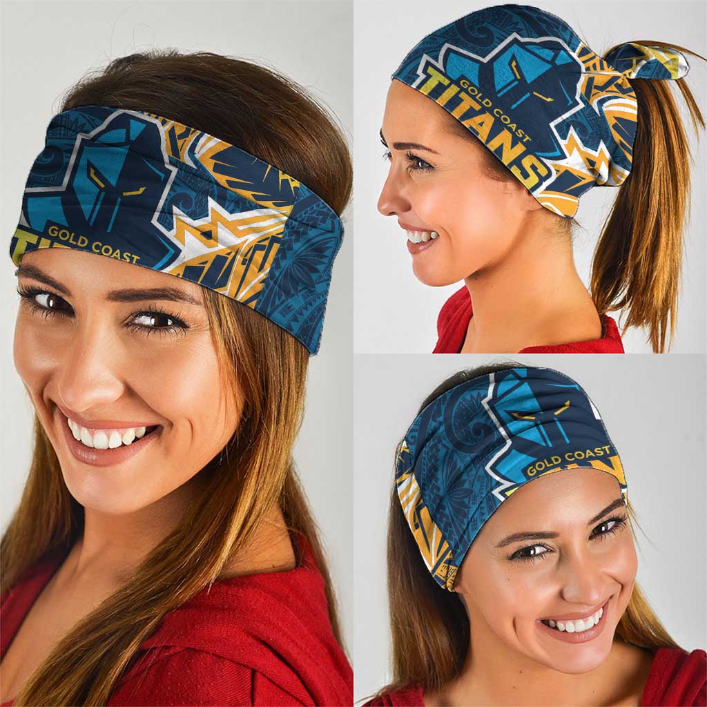 Gold Coast Titans Neck Gaiter Polynesian Tribal Tattoo Pacific Sport Art