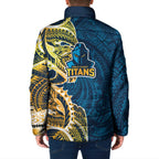 Gold Coast Titans Padded Jacket Polynesian Tribal Tattoo Pacific Sport Art