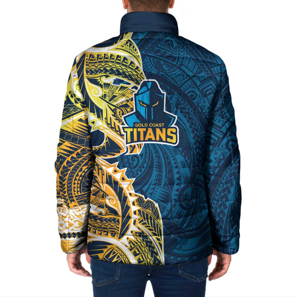 Gold Coast Titans Padded Jacket Polynesian Tribal Tattoo Pacific Sport Art