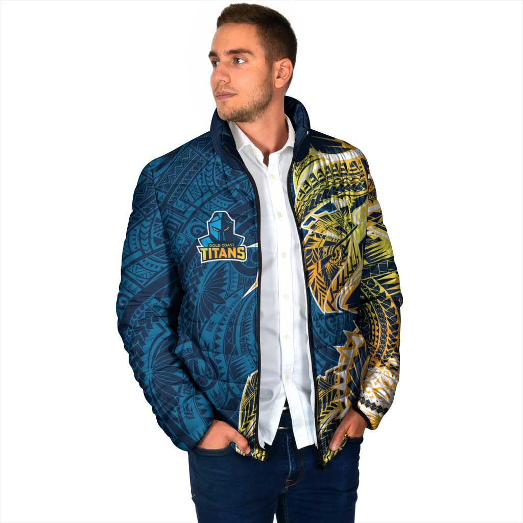Gold Coast Titans Padded Jacket Polynesian Tribal Tattoo Pacific Sport Art
