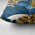Gold Coast Titans Pillow Cover Polynesian Tribal Tattoo Pacific Sport Art