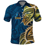 Gold Coast Titans Polo Shirt Polynesian Tribal Tattoo Pacific Sport Art