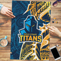Gold Coast Titans Puzzle Polynesian Tribal Tattoo Pacific Sport Art