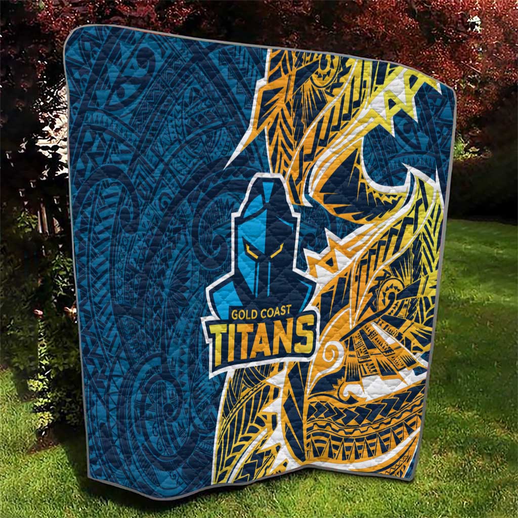 Gold Coast Titans Quilt Polynesian Tribal Tattoo Pacific Sport Art