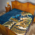 Gold Coast Titans Quilt Polynesian Tribal Tattoo Pacific Sport Art
