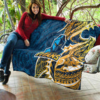 Gold Coast Titans Quilt Polynesian Tribal Tattoo Pacific Sport Art