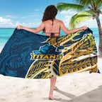 Gold Coast Titans Sarong Polynesian Tribal Tattoo Pacific Sport Art