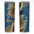 Gold Coast Titans Skinny Tumbler Polynesian Tribal Tattoo Pacific Sport Art